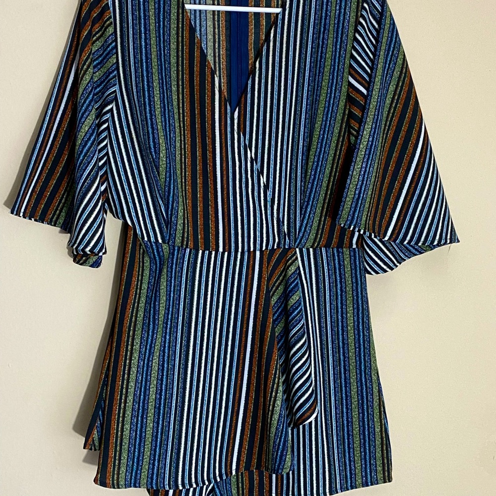 Funky soul romper with stripes